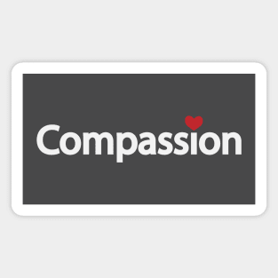 Compassion creative typographic artwork Magnet